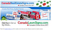 Desktop Screenshot of canadarealestatesigns.com
