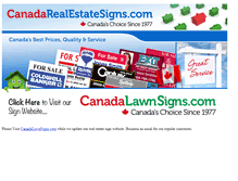 Tablet Screenshot of canadarealestatesigns.com